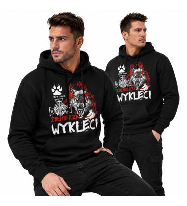 BLUZA Z KAPTUREM ŻOŁNIERZE WYKLĘCI 44-63